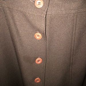 Vintage Brown button up skirt